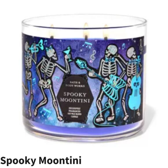 NEW 2024 Bath & Body Works SPOOKY MOONTINI 3-Wick Candle Long Lasting - Picture 1 of 4